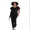 BARCO One BOT142 Women's Uplift Scrub Top Black XL view 4