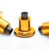 BILLY FLAMINGO'S BRAND Bike Studs for Fat Bike Tires, Aluminum Body, Concave Carbide Tip, Anodized, Qty 261pcs (Gold) view 2