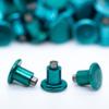 BILLY FLAMINGO'S BRAND Bike Studs for Fat Bike Tires, Aluminum Body, Concave Carbide Tip, Anodized, Qty 261pcs (Green) view 1