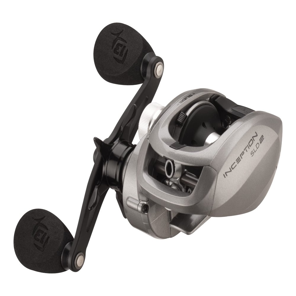 13 FISHING - Inception Slide Baitcast Reel - 8.1:1 Gear Ratio - Right Hand Retrieve (Fresh+Salt) - INSLD2-8.1-RH Gray