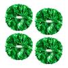 4Pcs Metallic Cheerleading Pom Poms, Creatiee 2 Pair Cheerleader Cheering Squad Pompoms for School Sports Dance Games Team Spirit Cheer (Green) view 1