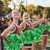 4Pcs Metallic Cheerleading Pom Poms, Creatiee 2 Pair Cheerleader Cheering Squad Pompoms for School Sports Dance Games Team Spirit Cheer (Green) view 2