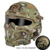 Tactical Airsoft Helmet Built-in Headset Anti-Fog Fan Assault Helmet Removable Mask Paintball Equipment Protect Helmet (Color : HL98 T) view 2