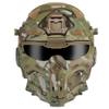 Tactical Airsoft Helmet Built-in Headset Anti-Fog Fan Assault Helmet Removable Mask Paintball Equipment Protect Helmet (Color : HL98 T) view 3