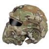 Tactical Airsoft Helmet Built-in Headset Anti-Fog Fan Assault Helmet Removable Mask Paintball Equipment Protect Helmet (Color : HL98 T) view 4
