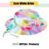 Baby Sun Hat Toddler Bucket Hat Summer Kids Beach Hats UPF 50+ Outdoor Adjustable Wide Brim Hat for Boy Girl,Rainbow 6-10 Years view 2