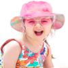 Baby Sun Hat Toddler Bucket Hat Summer Kids Beach Hats UPF 50+ Outdoor Adjustable Wide Brim Hat for Boy Girl,Macaroon 6-10 Years view 1