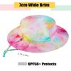 Baby Sun Hat Toddler Bucket Hat Summer Kids Beach Hats UPF 50+ Outdoor Adjustable Wide Brim Hat for Boy Girl,Macaroon 6-10 Years view 2