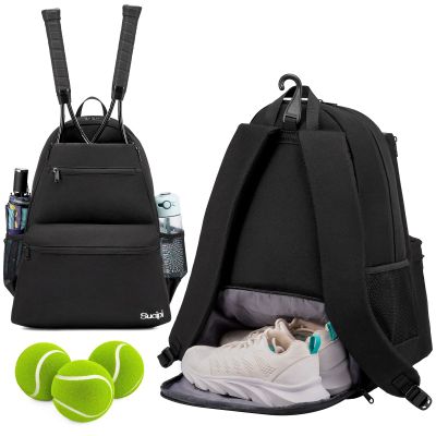 Sucipi Tennis Bag Professional Tennis Backpack for Men and Women Racket Bags with Ventilated Shoe Compartment, Holds 2 Tennis Rackets, Pickleball Paddles