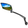 BriskMore Handlebar Bike Mirror, Scratch Resistant Glass Lens, Ajustable And Rotatable Safe Rearview Bicycle Mirror for Left Side BT-016L view 1