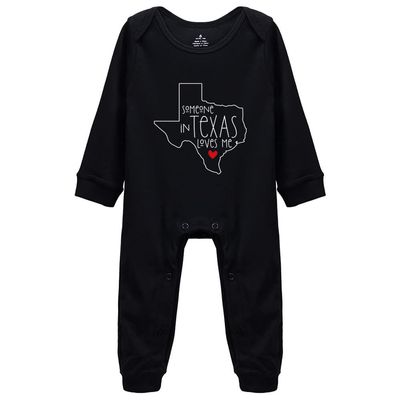 Someone in Texas Loves Me Baby Bodysuit Unisex Infant Long Sleeves Short Sleeves Bodysuits