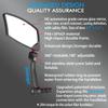 BriskMore Handlebar Bike Mirror - HD Blast-Resistant, Adjustable Rotatable Rearview Mirror for Left Side Bicycle view 3