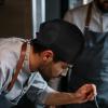 Chef Hats: Adjustable Womens Cooking Hats - Elastic Back Skull Cap with Ties Men Women Unisex Kitchen Cooking Service Other Work view 4