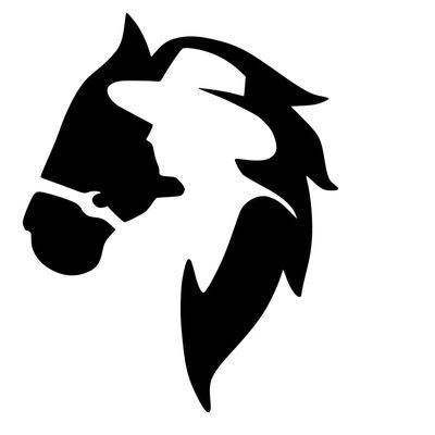 Arabian Horse Design #1 Vinyl Decal Sticker Car Window Bumper Cup Horseshoe Western Cowboy (Height: 7", Purple)