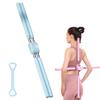 QWERTYUI Posture Corrector, Yoga Sticks Stretching Tool, Humpback Correction Stick Yoga Open Back, Retractable Design Posture Trainer Corrector Fitness for Adult and Child,Blue