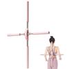 QWERTYUI Yoga Sticks Training for Posture Corrector,Humpback Correction Stick Yoga Open Back, Etractable Design Yoga Sticks for Posture, Adult and Child Posture Home Auxiliary Fitness,Pink view 1