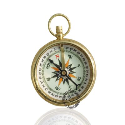 Brass Sundial Compass for Navigation for Outdoor Activities Camping Hiking 2 inch