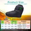 RANDDER Down Booties Warm Socks for Men & Women - Ultralight Sleeping Sock for Camp, Backpacking - Soft & Cozy Camping Sleeping Bag Tent Down Slippers Foot Warmer(Black/Large) view 3