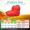 RANDDER Down Booties Warm Socks for Men & Women - Ultralight Sleeping Sock for Camp, Backpacking - Soft & Cozy Camping Sleeping Bag Tent Down Slippers Foot Warmer(Red/Medium) view 3