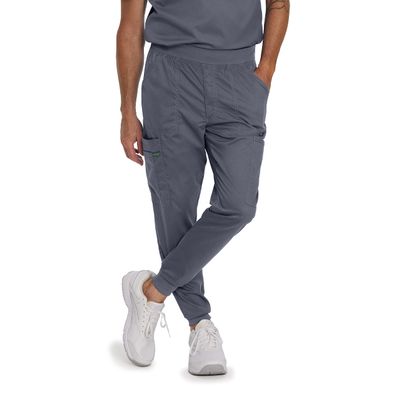Landau Proflex Tailored Fit Stretch 7-Pkt Jogger Scrub Pants for Men 2100PRV Steel TMD