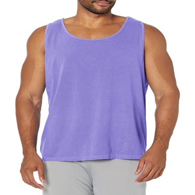 Comfort Colors Men's Adult Pocket Tank Top, Style 9330 (Medium, Violet)