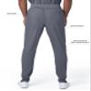 Landau Proflex Tailored Fit Stretch 7-Pkt Jogger Scrub Pants for Men 2100PRV Steel view 4