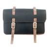 London Craftwork 2 in 1 Bicycle Leather Bag Set (Bike Saddle Handlebar Bags) in Black Vintage Brown view 2