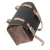 London Craftwork 2 in 1 Bicycle Leather Bag Set (Bike Saddle Handlebar Bags) in Black Vintage Brown view 3