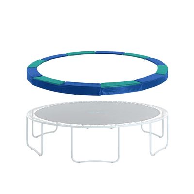 Machrus Upper Bounce Trampoline Replacement Safety Pad 6FT 7.5FT 8FT 9FT 10FT 12FT 13FT 14FT 15FT 16FT Round-Trampoline Spring Cover- PVC Trampoline Skirt, Waterproof, Crack-Resistant