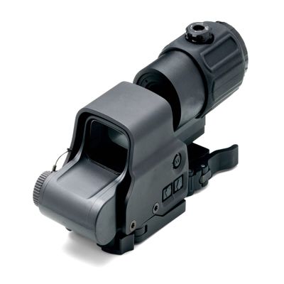 Holographic 558 Sights Red Green Dot Sight Scope with G43 3X Magnifier Switch to Side Quick Detachable QD Mount (558+G43, Black)
