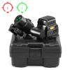 Holographic 558 Sights Red Green Dot Sight Scope with G43 3X Magnifier Switch to Side Quick Detachable QD Mount (558+G43, Black) view 2