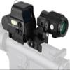 Holographic 558 Sights Red Green Dot Sight Scope with G43 3X Magnifier Switch to Side Quick Detachable QD Mount (558+G43, Black) view 4