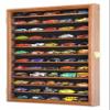 1/64 Diecast / Matchbox Model Car Display Case Cabinet Rack with Door (Walnut) view 1