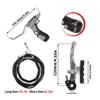 Gashwer Complete Bike Brakes Set, Universal Bike Front and Rear MTB Brake, Inner and Outer Callipers Cables Lever Kit with Multi-Tool Wrenches Silver view 2