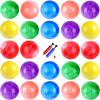 GCQJOQ 24 Pcs Playground Balls with 2Pump, 9 inch Inflatable Bouncy Balls for Kids Beach, School, Kickball DodgeBalls and Indoor Outdoor Plays view 1