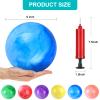 GCQJOQ 24 Pcs Playground Balls with 2Pump, 9 inch Inflatable Bouncy Balls for Kids Beach, School, Kickball DodgeBalls and Indoor Outdoor Plays view 2