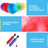 GCQJOQ 24 Pcs Playground Balls with 2Pump, 9 inch Inflatable Bouncy Balls for Kids Beach, School, Kickball DodgeBalls and Indoor Outdoor Plays view 3