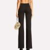 Cutout Solid Ladder Long Low Waist Color Pants Sexy Women's Textured Flare Pants Women Purple Dress Pants view 3