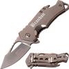 GIFTS INFINITY Laser Engraving Stainless Steel Pocket Folding Knife 3" with Bottle Openor for Camping, Fishing, Hiking,  Gift for Men & Women Christmas - Silver view 1