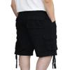 AIRNINE Men's Twill Camo Cargo Shorts with Belt Size 28 to 50 (Black_112, 32) view 3