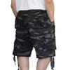 AIRNINE Men's Twill Camo Cargo Shorts with Belt Size 28 to 50 (DK Grey Camo_112, 34) view 2