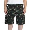 AIRNINE Men's Twill Camo Cargo Shorts with Belt Size 28 to 50 (Green Camo_112, 34) view 2