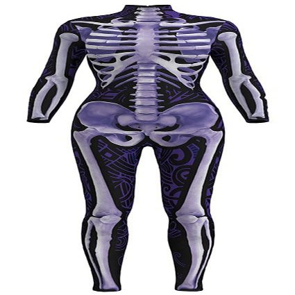 Sister Amy Women's Halloween Skull Skeleton Bodysuit Skinny Stretch Costume I-skeleton L/XL