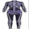 Sister Amy Women's Halloween Skull Skeleton Bodysuit Skinny Stretch Costume I-skeleton L/XL view 1
