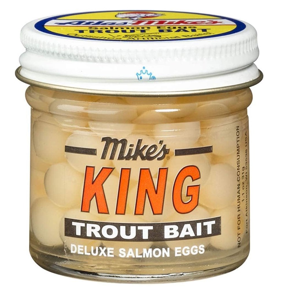 4 Set - Atlas Mike's Light King Deluxe Salmon Fishing Bait Eggs, Orange (1002)