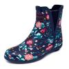 LONDON FOG Womens Piccadilly Rain Boot Navy Floral 7 view 1