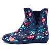 LONDON FOG Womens Piccadilly Rain Boot Navy Floral 7 view 2