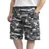 AIRNINE Men's Twill Camo Cargo Shorts with Belt Size 28 to 50 (LT Grey Camo_112, 32)