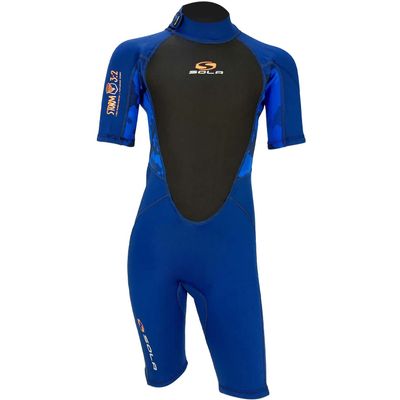 Sola Junior Storm 3/2mm Shorty Wetsuit - Navy Camo A1723 XS