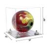 Better Display Cases Clear Acrylic Bowling Ball Display Case with Clear Case, Silver Risers and Mirror Base (B33/A028) view 2